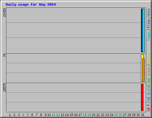 Daily usage for May 2024