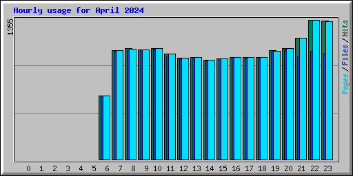 Hourly usage for April 2024